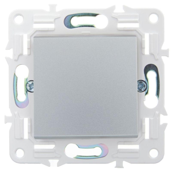 Выключатель 1-кл. SKANDY 10А SK-V01S серебр. IEK SK-V10-0-10-K23