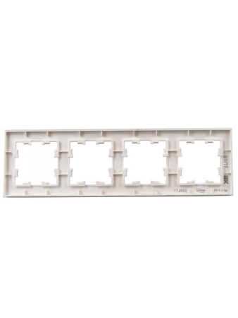 Рамка 4-м BRITE РУ-4-2-Бр стекло розовый матов. IEK BR-M42-G-31-K14