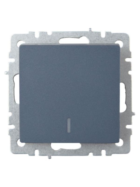 Выключатель проходной 1-кл. СП BRITE ВС10-1-7-БрМ 10А с индик. механизм маренго IEK BR-V12-1-10-K35