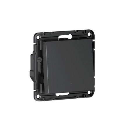 Выключатель 1-кл. AtlasDesign Smart 10А (сх. 1) L+N с подсветкой Zigbee механизм карбон SE ATN001013Z