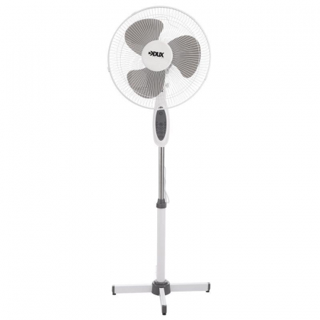 Вентилятор напольный DX-1601R 40Вт 220В с пультом и таймером бел./сер. DUX 60-0209