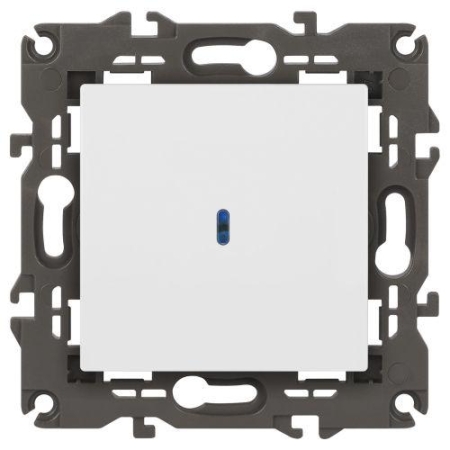 Выключатель Elegance 14-1102-01М 250В 10АХ с подсветкой матов. бел. Эра Б0065783
