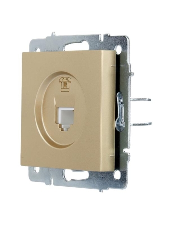 Розетка телефонная VESNA евро зол. LEZARD 742-3688-137