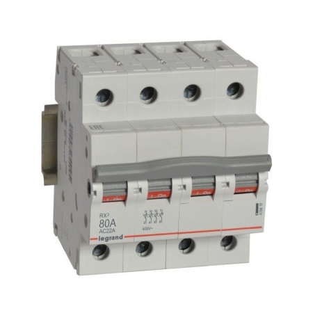 Выключатель-разъединитель 4п 80А RX3 ИЭК Leg 419419