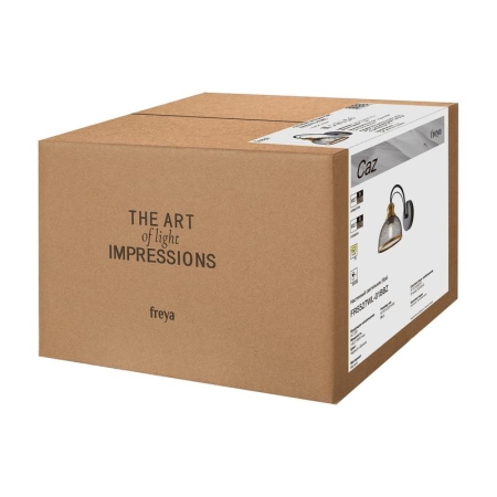 Светильник Caz 1х60Вт E27 IP20 бра настен. Freya FR5527WL-01BBZ