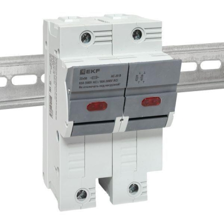 Предохранитель-разъединитель DF 22х58 2п (тип ПВЦ) EKF df222-e