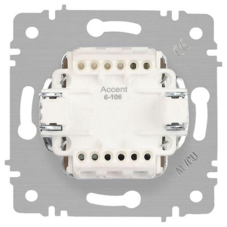 Выключатель 3-кл. СП Accent 6-106-06 10А IP20 250В AL/CU перламутр. Intro Б0063542
