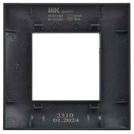 Рамка 1-м SKANDY SK-F01Bl черн. IEK SK-M12-K02