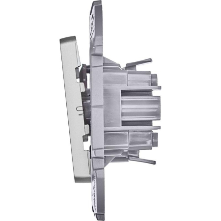 Выключатель кнопочный Inspiria 6А 250В без фиксации НО/НЗ механизм алюм. IEK 673692