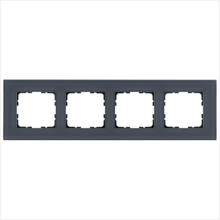 Рамка 4-м G-Glass стекло маренго Jasmart G1004GC