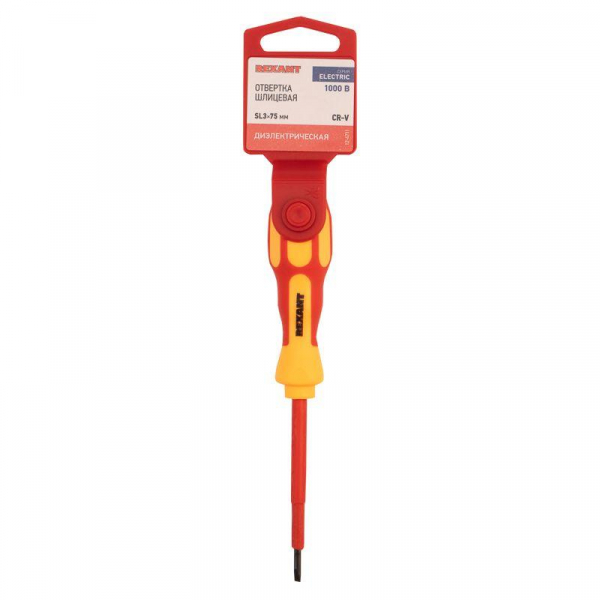 Отвертка "Электрика" SL4 100мм REXANT 12-4712