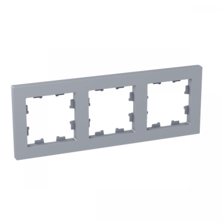 Рамка 3-м Эпика пластик алюм. EKF UP1-FPA-03