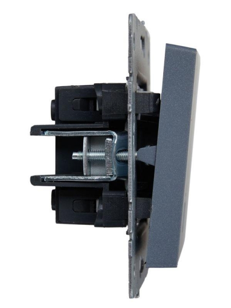 Выключатель 2-кл. СП BRITE ВС10-2-1-БрМ 10А с индик. механизм маренго IEK BR-V20-1-10-K35