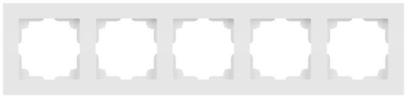 Рамка 5-м СП Accent 6-505-01М бел. матов. Intro Б0063722