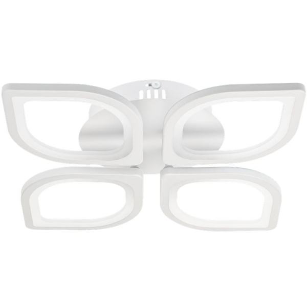 Люстра потолочная светодиодная диммируемая FLORENCE с ДУ 3 режима 370х370х80мм 86Вт 2700К/4200К/6400К 25кв.м бел. Ritter 52015 3