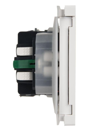 Розетка СП FORTE&PIANO16А IP44 FP219 с заземл. защ. шторки с крышкой безвинт. крепл. бел. IEK FP-R16-16-1-44-K01