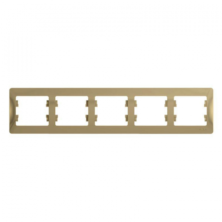 Рамка 5-м Glossa горизонт. титан SE GSL000405