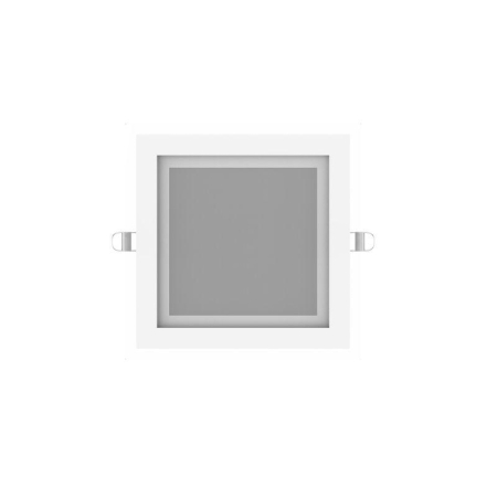 Светильник светодиодный Glass 18Вт 3000К IP20 1390лм 220-240В ДВО квадрат с декоративн. стеклом бел. GAUSS 948111118