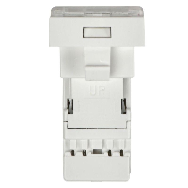 Розетка компьютерная 1-м 1мод. RJ45 кат.5E UTP механизм PRIMER IEK CKK-40D-RI1-K01