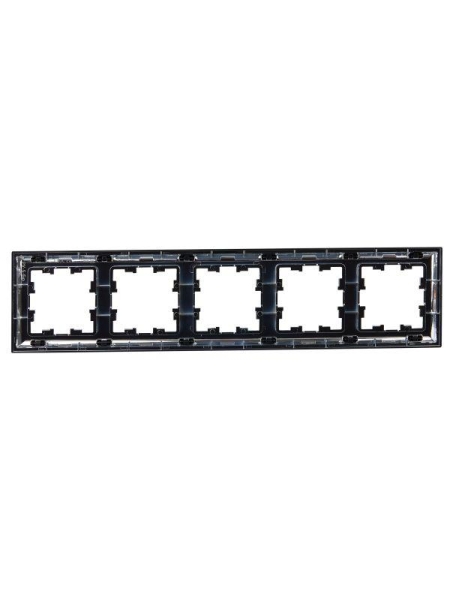 Рамка 5-м BRITE РУ-5-Бр хром/черн. IEK BR-M52-12-2-K23