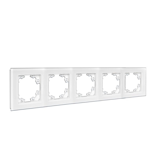 Рамка 5-м Афина стеклянная бел. UNIVersal 2246