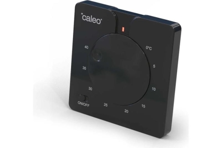 Терморегулятор C430 black встраиваемый аналоговый 3.5кВт CALEO 0К-00000791