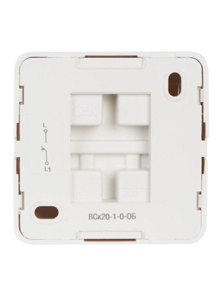 Выключатель кнопочный 1-кл. ОП Октава 10А IP20 ВСк20-1-0-ОБ бел. GENERICA EVO13-K01-10-DC