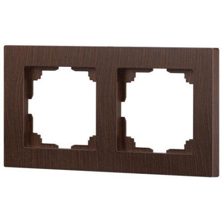 Рамка 2-м СП Accent 6-502-10 венге Intro Б0063754