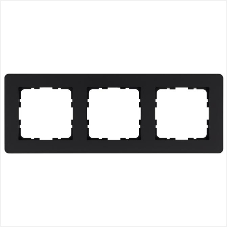 Рамка 3-м G-Flex черн. матов. soft touch Jasmart G1103PB