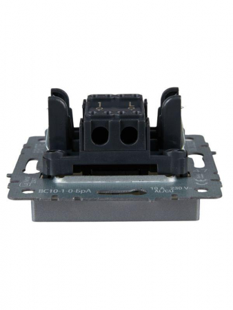 Выключатель 1-кл. СП BRITE ВС10-1-0-БрА 10А механизм алюм. IEK BR-V10-0-10-K47