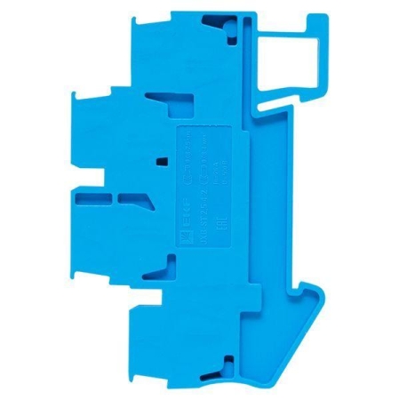 Колодка клеммная ST-2.5 26А пружинная двойн. син. EKF plc-jxb-st-2.5-4-2-blue