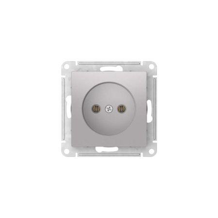 Розетка AtlasDesign 16А без заземл. без шторок быстрозажим. клем. механизм алюм. SE ATN000341S