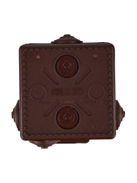 Коробка распаячная ОП КМ 80х80х50 IP54 откид. крышка 7 вводов дуб IEK UKO31-080-080-050-K24-54