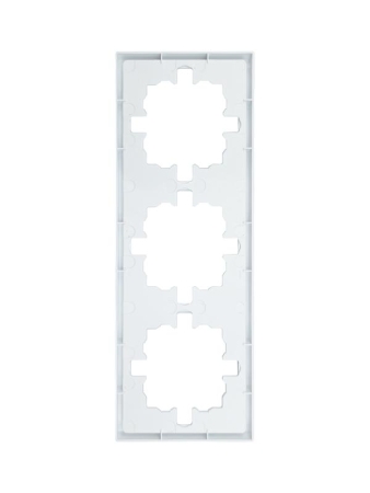 Рамка 3-мест. горизонт. ZIMA бел. LEZARD 704-0200-148