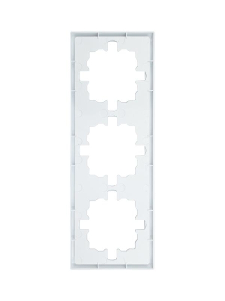 Рамка 3-мест. горизонт. ZIMA бел. LEZARD 704-0200-148