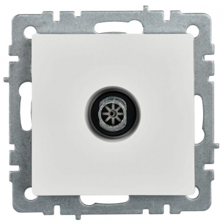 Розетка телевизионная оконечная TV СП Brite РТВ11-0-БрБ механизм бел. IEK BR-A10-O-K01