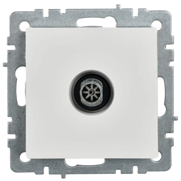 Розетка телевизионная оконечная TV СП Brite РТВ11-0-БрБ механизм бел. IEK BR-A10-O-K01