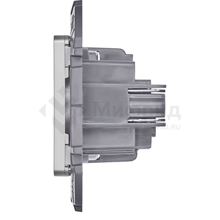 Розетка 1-м СП Inspiria 16А IP20 250В 2P механизм алюм. IEK 673712