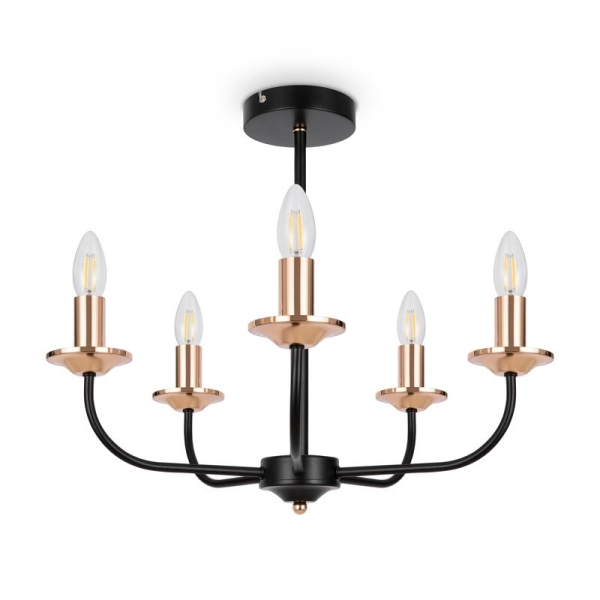 Светильник New Series 010 40Вт E14х5 IP20 потолочн. Freya FR4013CL-05GB