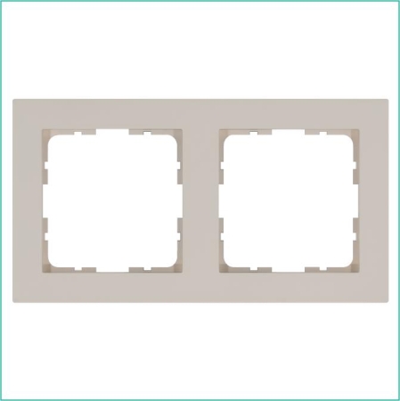 Рамка 2-м G-Classic тауп Jasmart G1002T