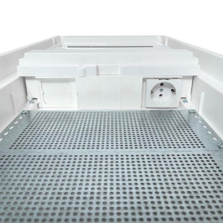 Щит комбинированный встраив. Nova 2 DIN-рейки + 2 монтаж. платы 4 габарит IP41 с метал. перфорированной дверью EKF nv-cb-pmd-2+2