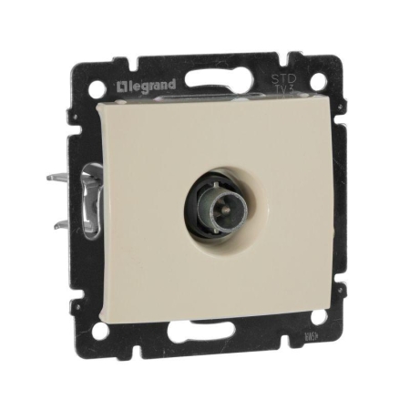 Розетка телевизионная проходная TV СП Valena 14дБ 2400МГц механизм сл. кость IEK 774331