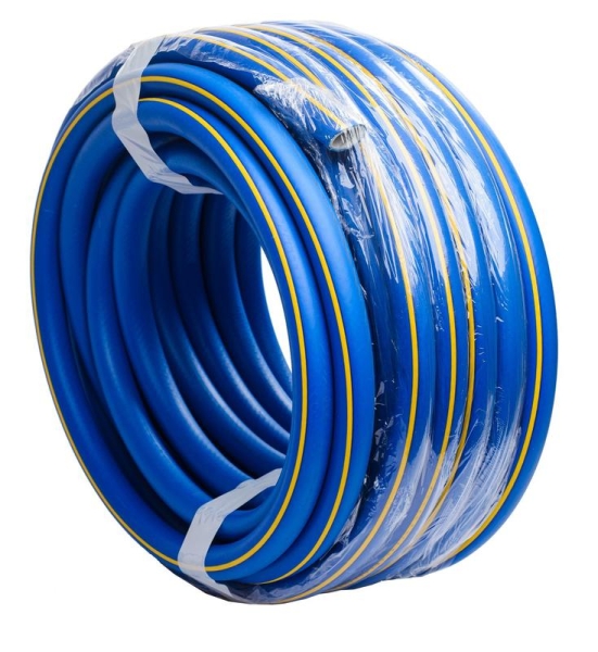 Шланг резиновый армированный 19х25-1.0-ВГ бухта 25м (син. с желт. полоской) ТЭП Вихрь 73/7/2/28