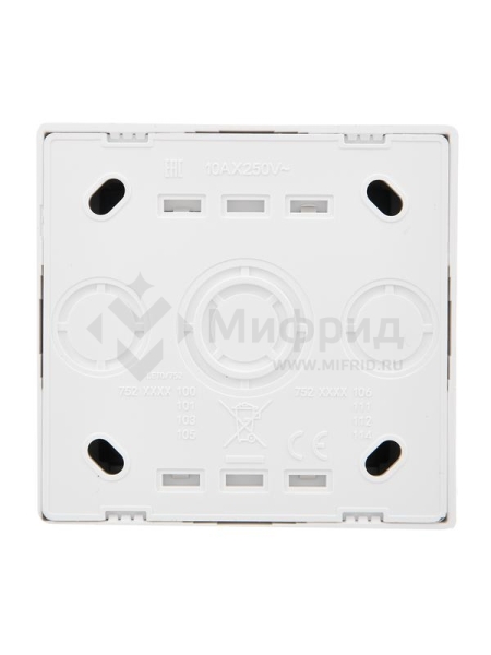 Выключатель 2-кл. ОП LETO бел. LEZARD 752-0200-101