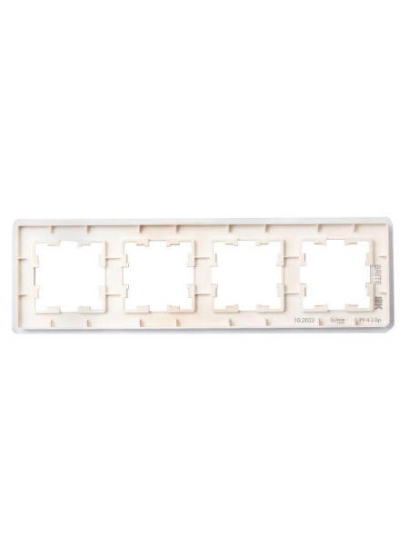 Рамка 4-м BRITE РУ-4-2-Бр стекло дым. RE IEK BR-M42-G-41-K97