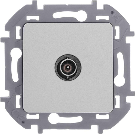 Розетка телевизионная проходная TV Inspiria 14дБ 5-862мГц механизм алюм. IEK 673862