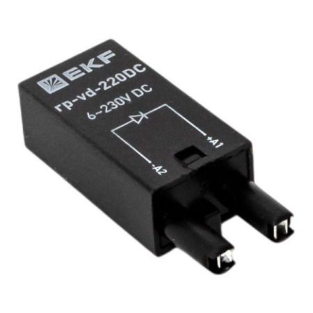 Модуль защитный диодный 6-220В DC для промежуточных реле RP AVERES EKF rp-vd-220DC