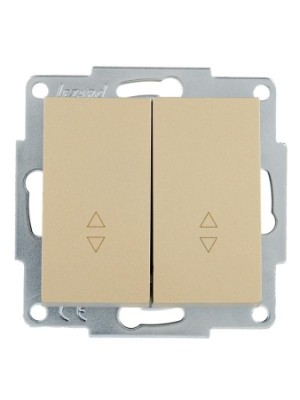 Выключатель проходной двойн. VESNA зол. LEZARD 742-3688-106