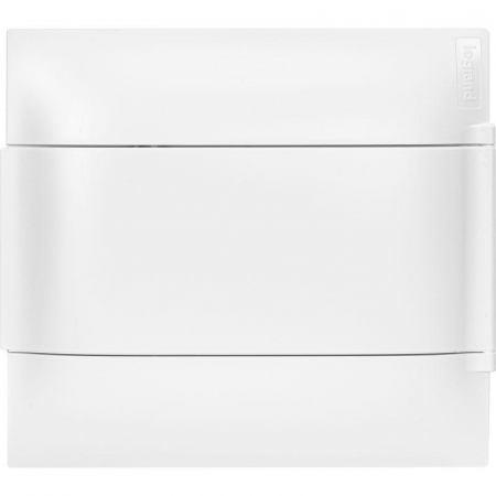 Щиток пластиковый встраиваемый Practibox S 1х8 бел. дверь Leg 134548