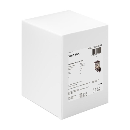 Светильник Heim 1х40Вт E27 IP44 бра настен. Voltega VGL7210WL-01BR